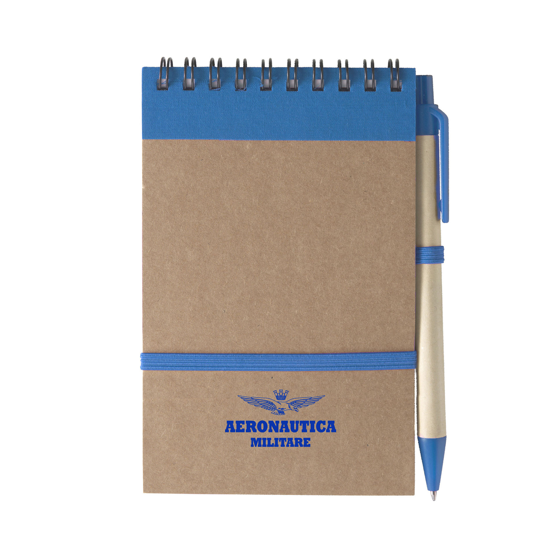 BLOCK NOTES A SPIRALE BLU LOGO AERONAUTICA MILITARE