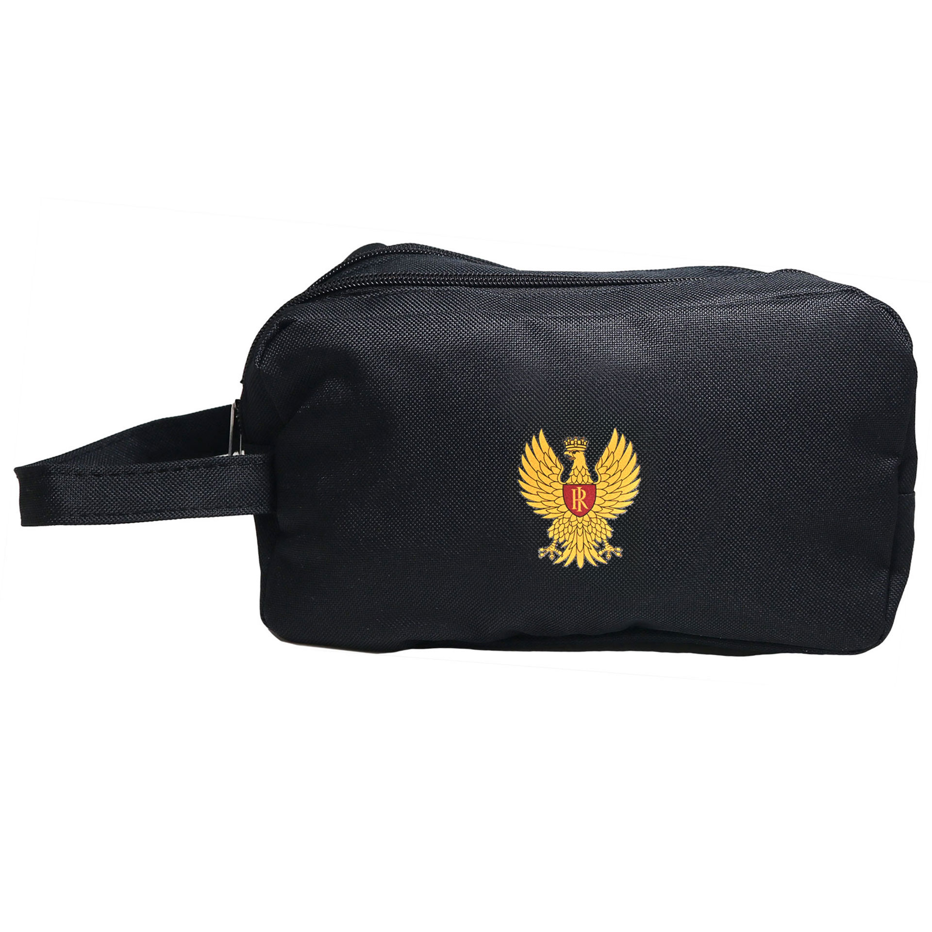 NECESSAIRE NERO DA VIAGGIOCON AQUILA POLIZIA DI STATO 26 X15X13CM