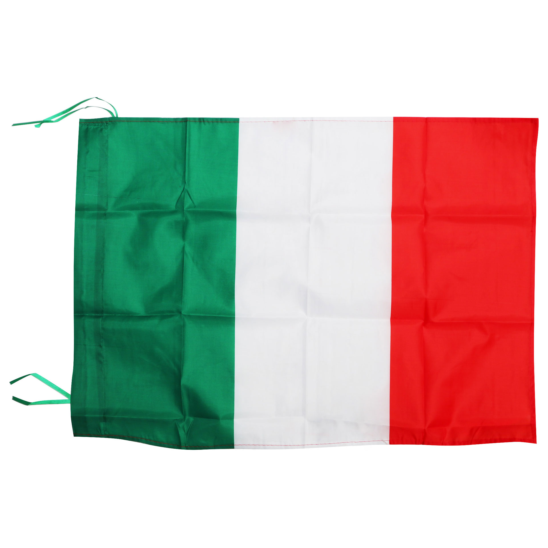 BANDIERA TRICOLORE CON LACCI 140X100 CM