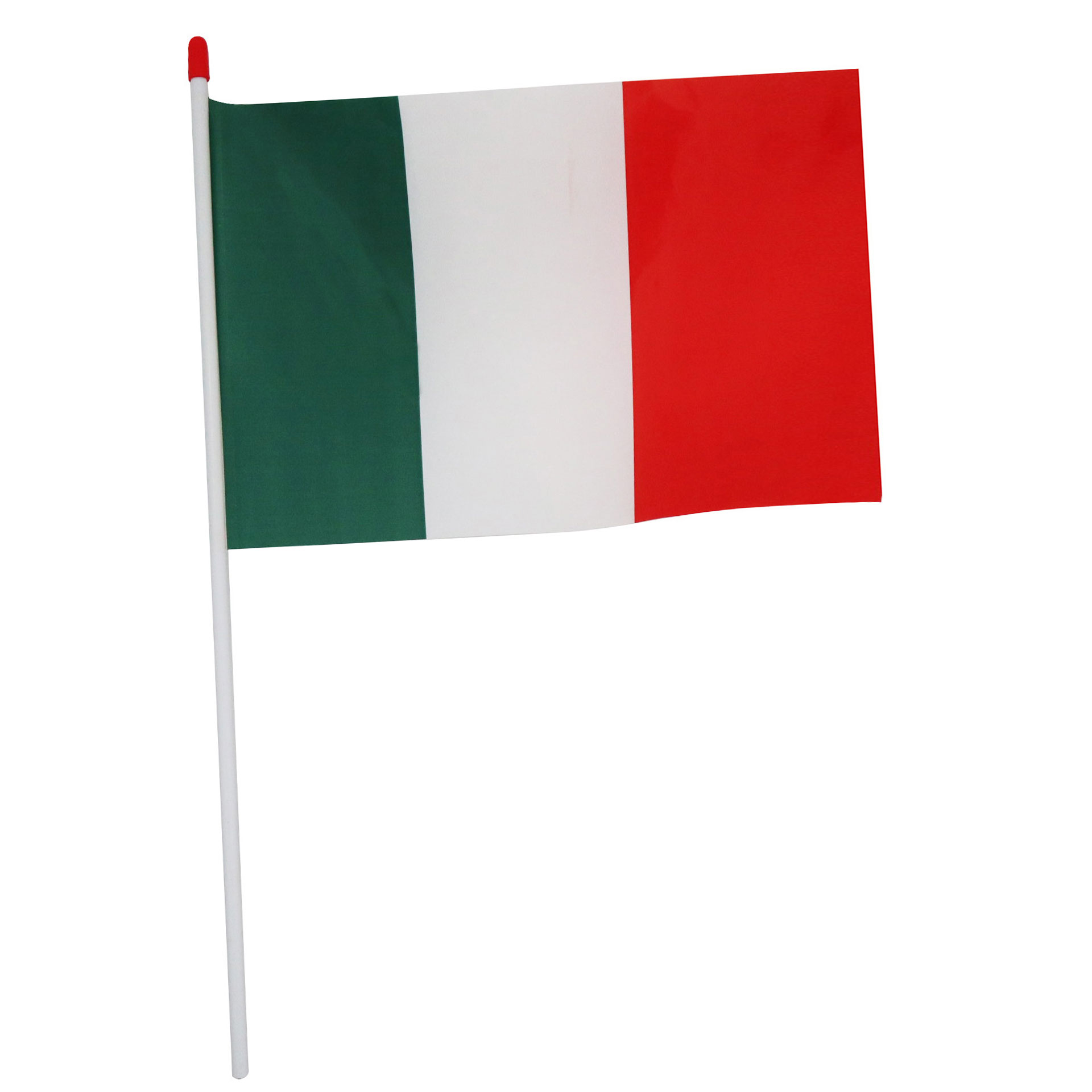 BANDIERINA TRICOLORE NYLON CON ASTA
