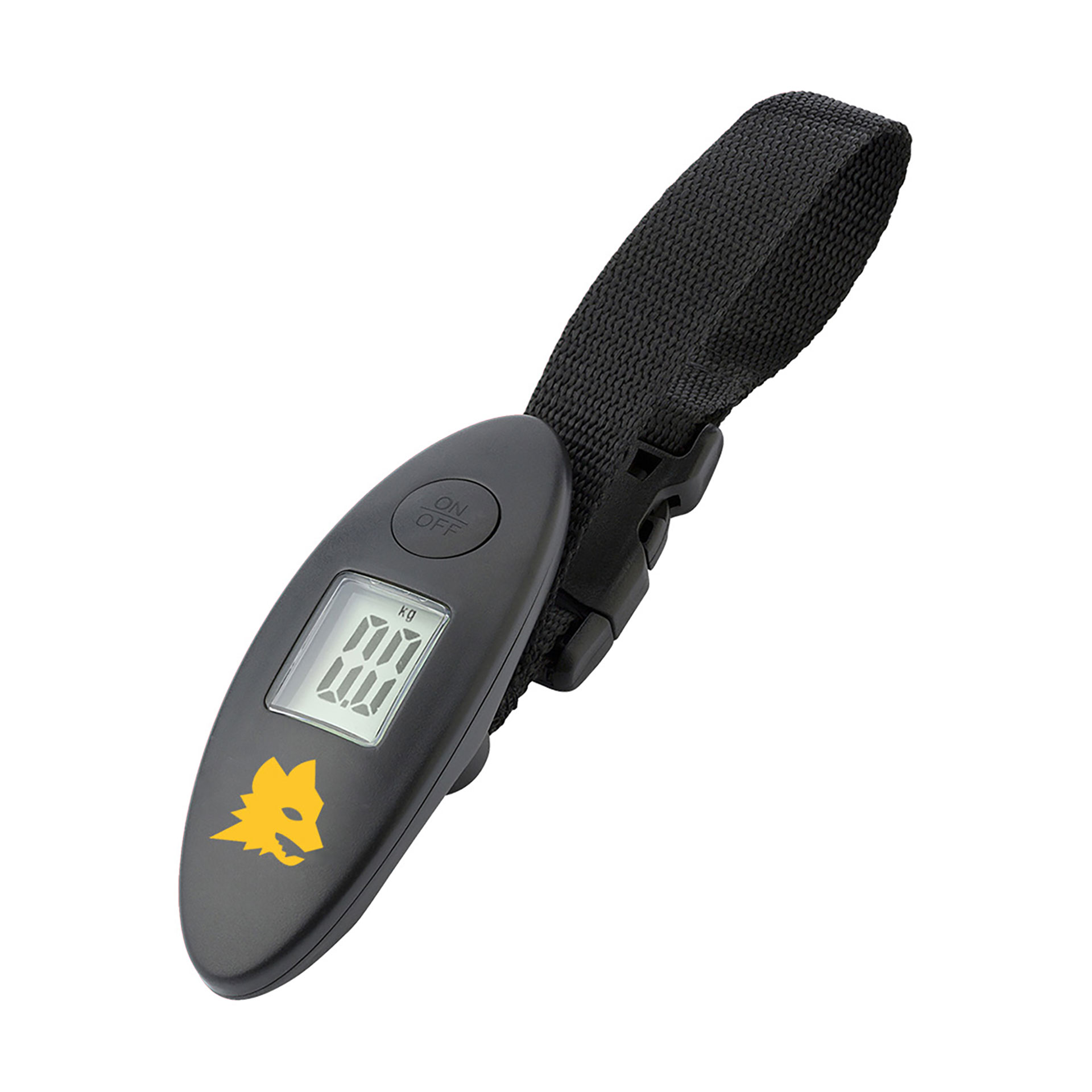 PESA VALIGIE DIGITALE LOGO LUPA IN GIALLO BLISTER PERSONALIZZATO