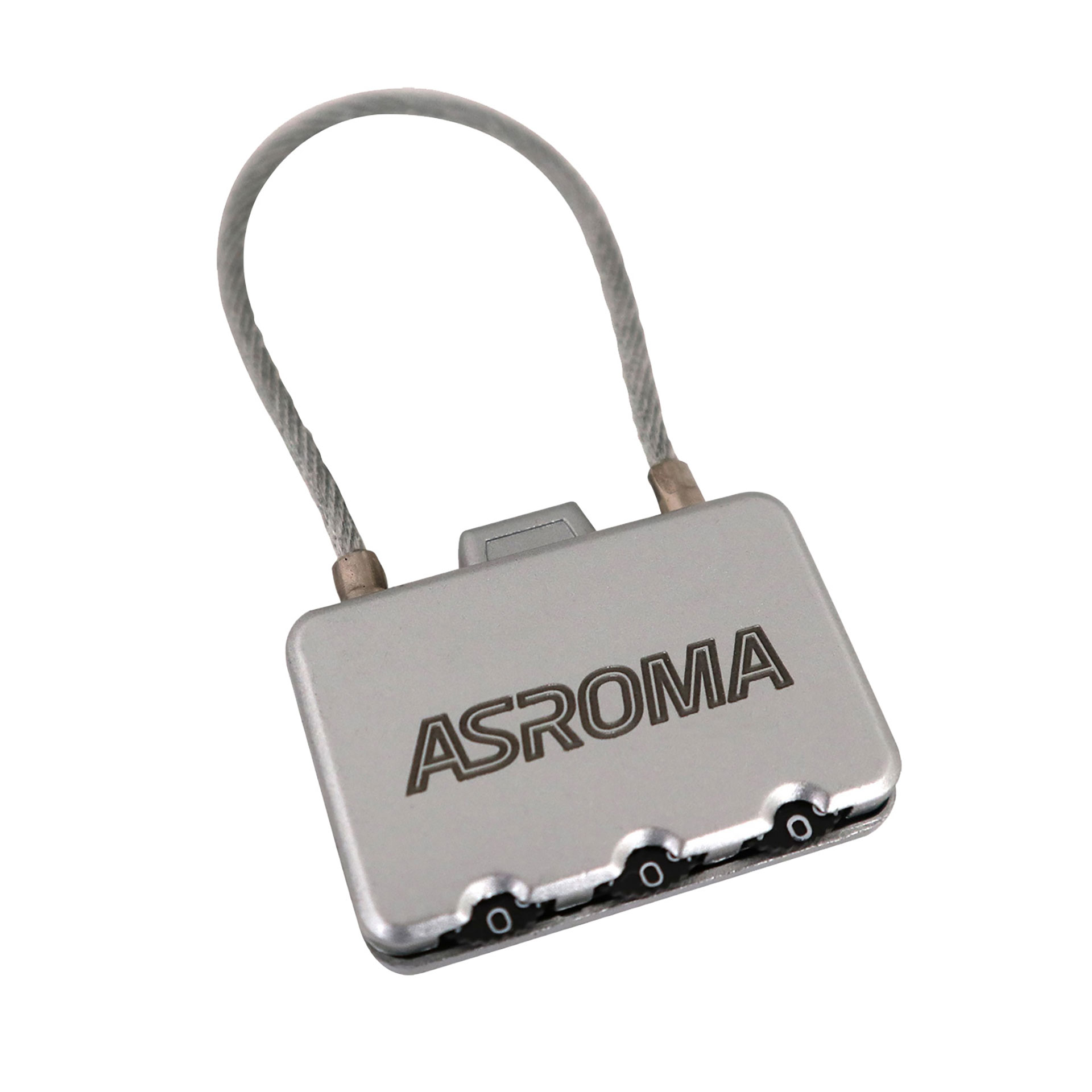 LUCCHETTO A COMBINAZIONE NUMERICA LOGO ASROMA INCISO A LASER BLISTER PER