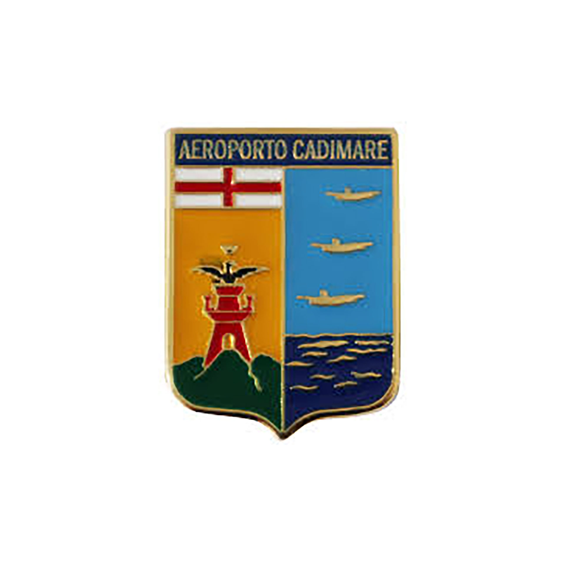 DISTINTIVO DA CAMICIA 25X32MM IN METALLO AEROPORTO CADIMARE