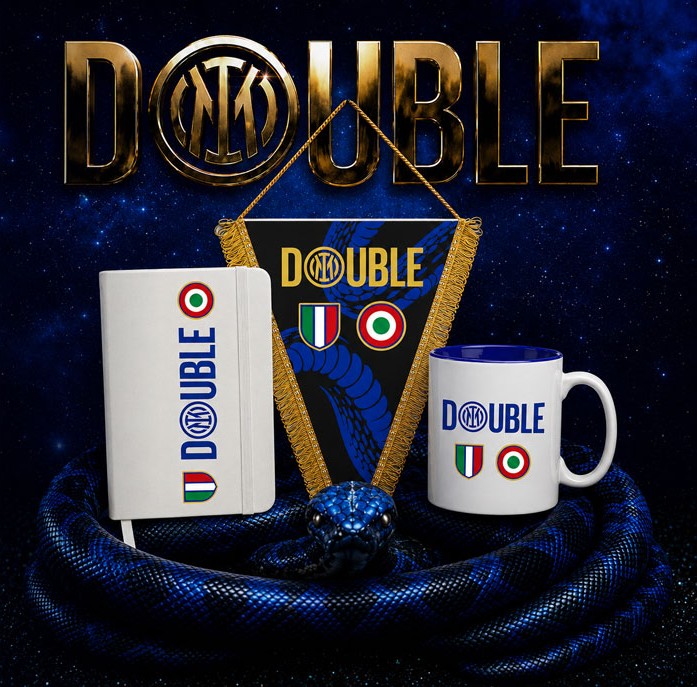 Gadget Inter Double 2026: i migliori articoli celebrativi